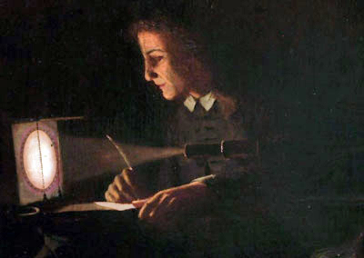 杰雷米亚·霍罗克斯观测1639年金星凌日（威廉·理查·拉凡德绘于1903年）