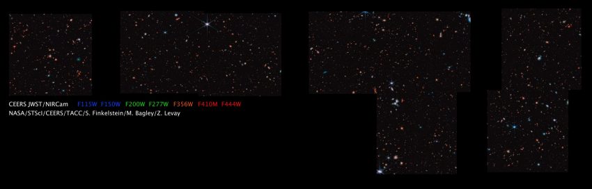 韦伯迄今为止拍摄的最大的星系图像。来源：NASA