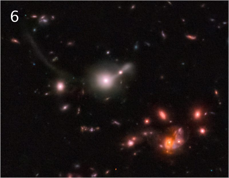 许多星系的相互作用看起来就像一个星系炖菜。来源：NASA