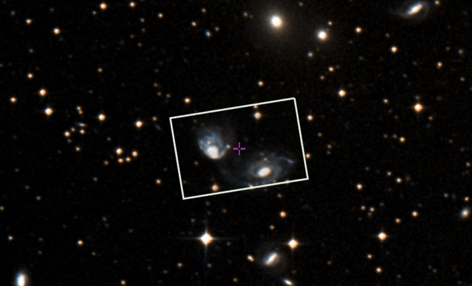 此前DSS2图像中该星系的图像。来源：ESA