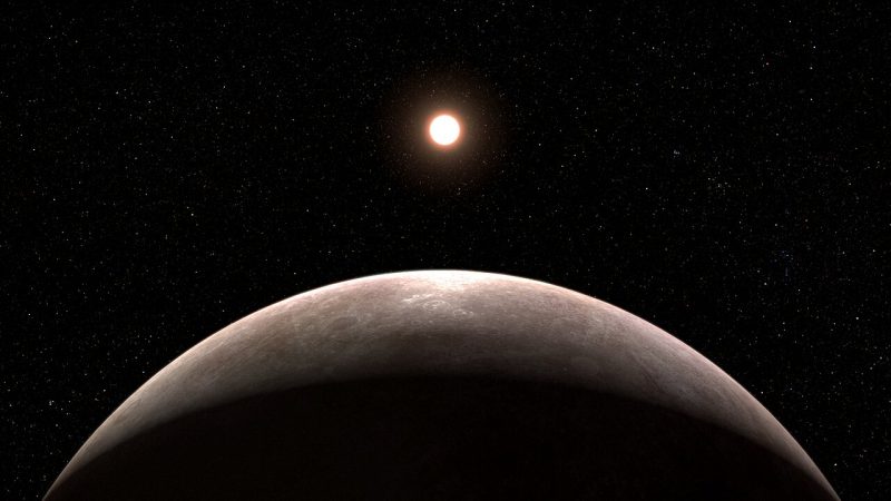 对韦伯发现的新系外行星的艺术描绘图。图片来源：ESA / NASA/ CSA / L. Hustak (STScI)